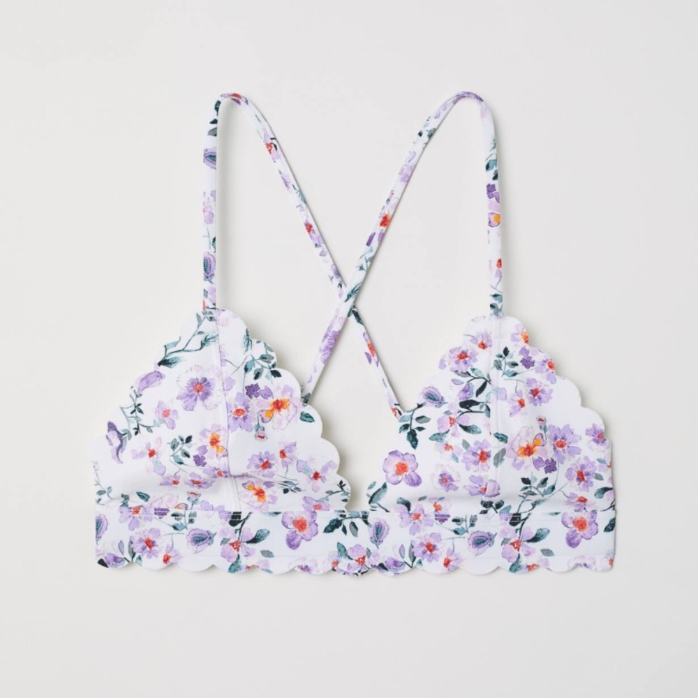 H&M Scalloped Triangle Bikini Top